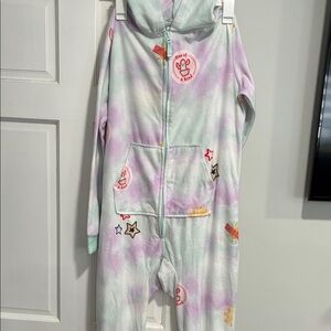 Cat & Jack Pastel Tie-Dye Footed One Piece